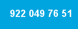 922 049 76 51 922 049 76 51